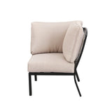 Patio Festival Outdoor Wave-Arm Col. Corner Chair
