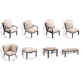 Patio Festival Outdoor Wave-Arm Col. Corner Chair