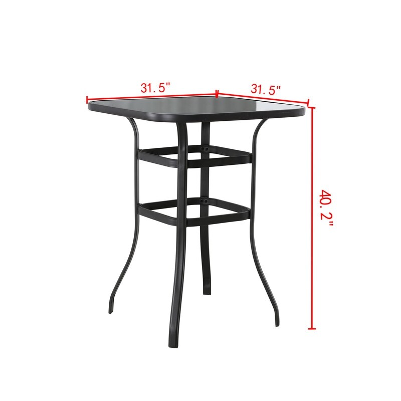 Patio Festival Wicker/Rattan 11-Piece Bar Height Dining Set