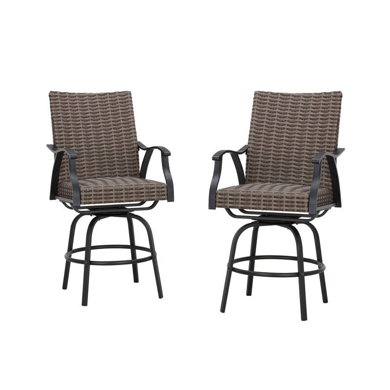 Patio Festival Wicker/Rattan 11-Piece Bar Height Dining Set