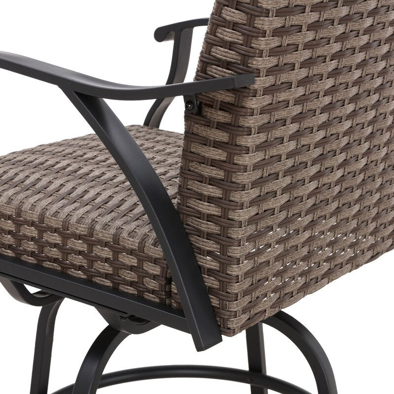 Patio Festival Wicker/Rattan 11-Piece Bar Height Dining Set