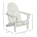 Patio Folding Adirondack Chair,Faux Wood Patio & Fire Pit Chair