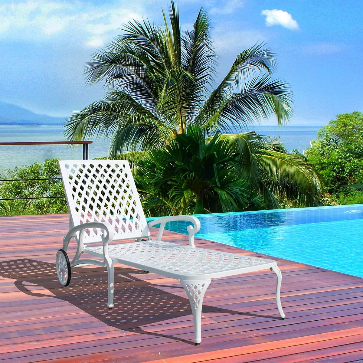 Patio Furniture Aluminium Cast Outdoor lounge chair 1pcs