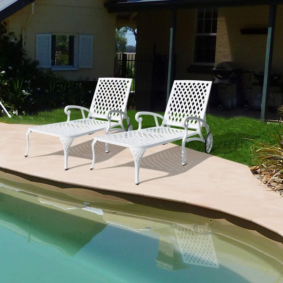 Patio Furniture Aluminium Cast Outdoor lounge chair 1pcs