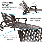 Patio Furniture Aluminium Cast Outdoor lounge chair 1pcs