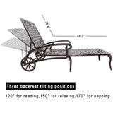 Patio Furniture Aluminium Cast Outdoor lounge chair 1pcs