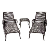 Patio Furniture Aluminium Cast Outdoor lounge chair 1pcs