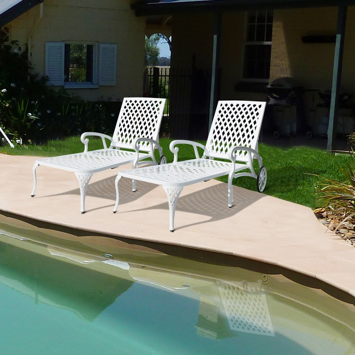 Patio Furniture Aluminium Cast Outdoor lounge chair 1pcs