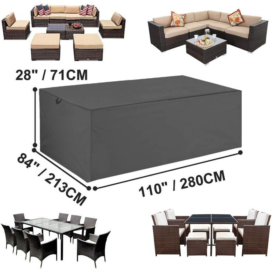 Patio Furniture Cover Waterproof Oxford UV-Resistant & Heavy Duty