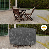 Patio Furniture Cover for Outdoor Round Table & Chairs Set