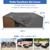 500D Patio Furniture Covers Thickening Outdoor Cover Protective