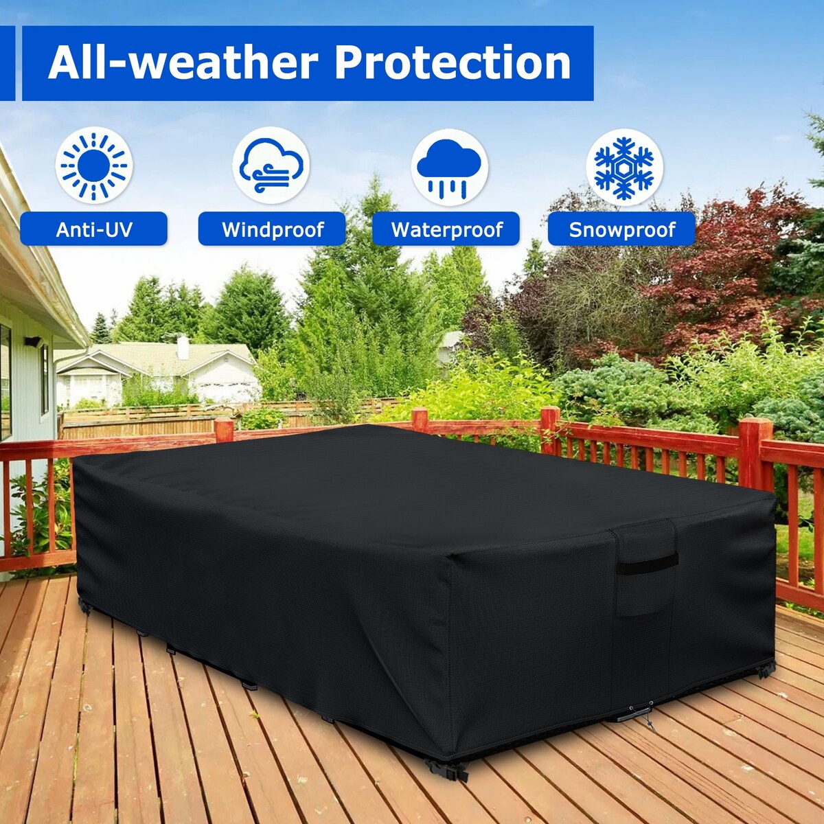 500D Patio Furniture Covers Thickening Outdoor Cover Protective