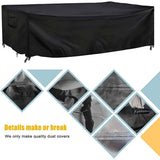 Patio Furniture Covers Heavy Duty 7-9 Pieces Outdoor Sectional Sofa Cover - 126"x63"x28"