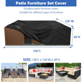 500D Patio Furniture Covers Thickening Outdoor Cover Protective