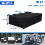 500D Patio Furniture Covers Thickening Outdoor Cover Protective