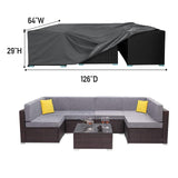 Patio Furniture Covers Outdoor Sectional Furniture Covers - 126"x64"x28"