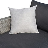 3-piece Outdoor Sectional Furniture All-weather Wicker Patio Conversation sets, Beige