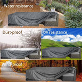 Patio Furniture Cover Waterproof Heavy Outdoor Dining Table Set Cover-fit 8-12 seat