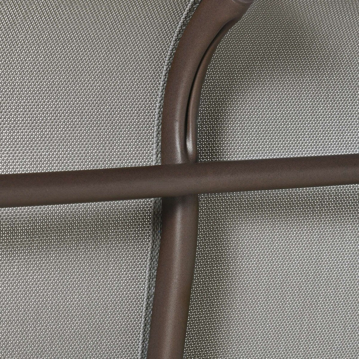 Patio Glider Loveseat Chair with Powder Coated Steel Frame