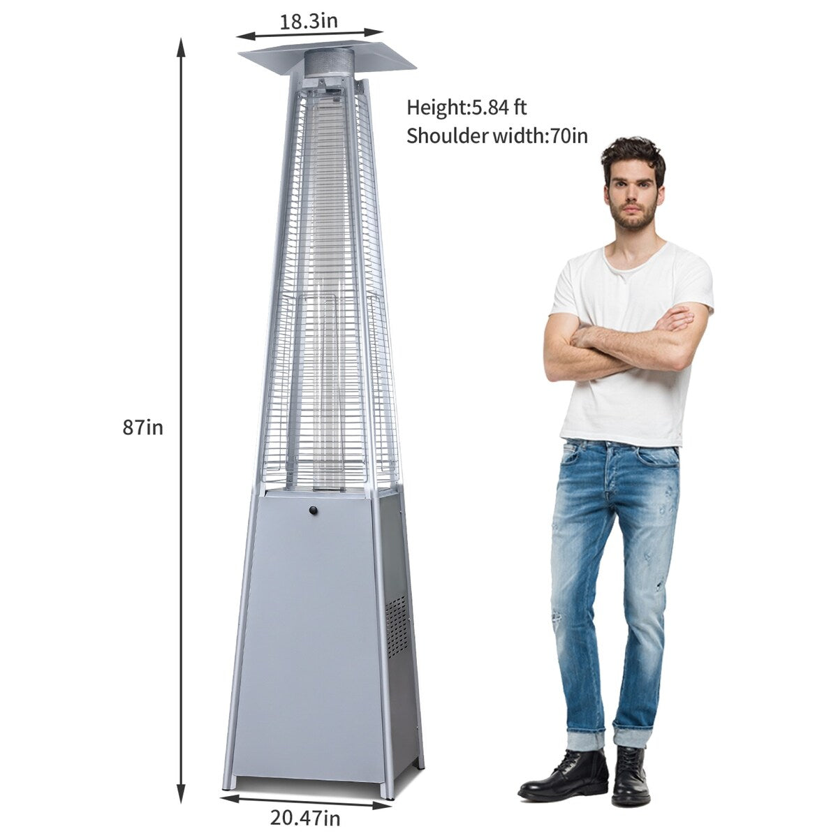 Patio Heater for Outdoor Commercial Use