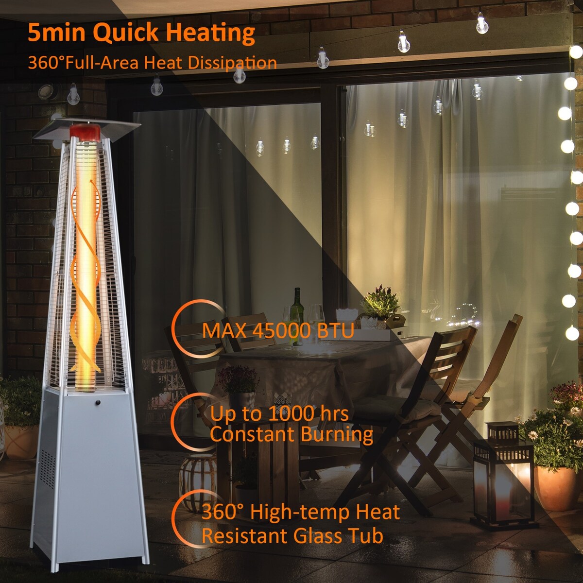 Patio Heater for Outdoor Commercial Use