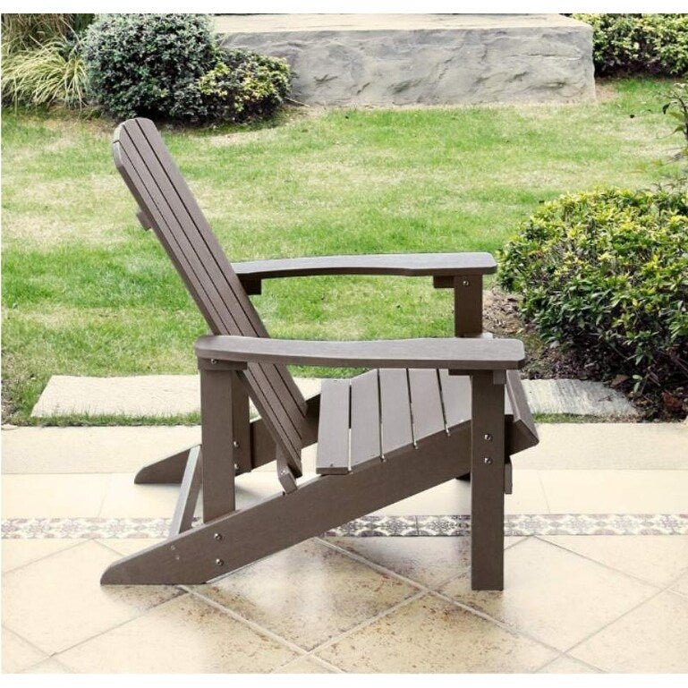 Patio Hips Plastic Adirondack Chair Lounger Weather Resistant Furniture