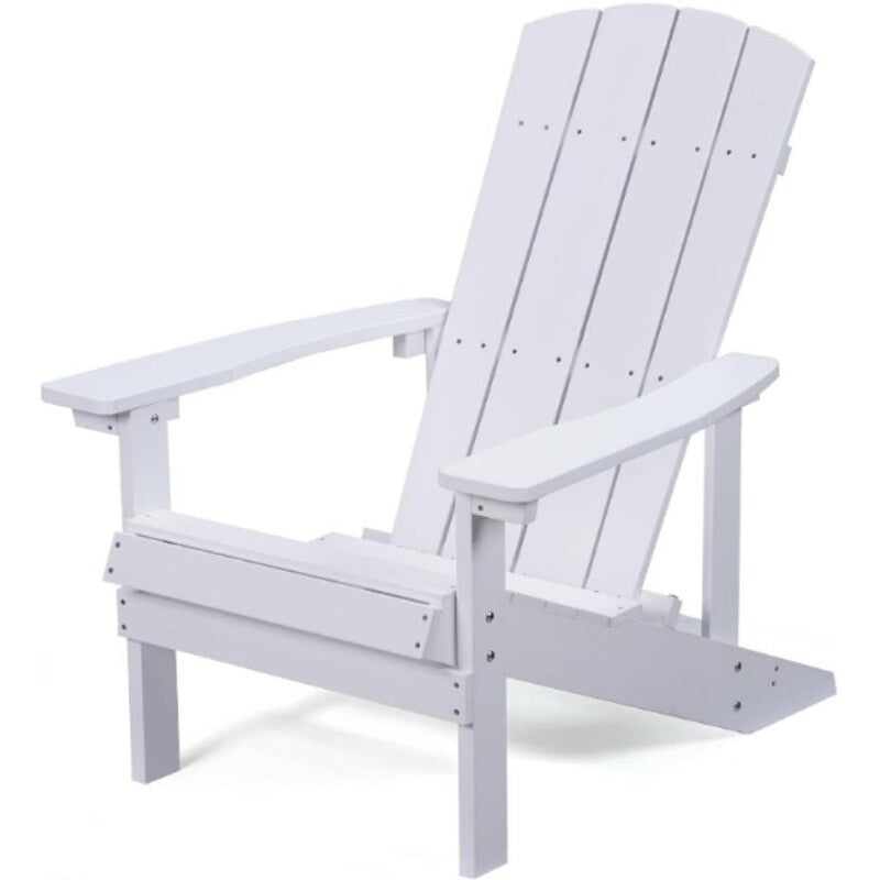 Patio Hips Plastic Adirondack Chair Lounger Weather Resistant Furniture