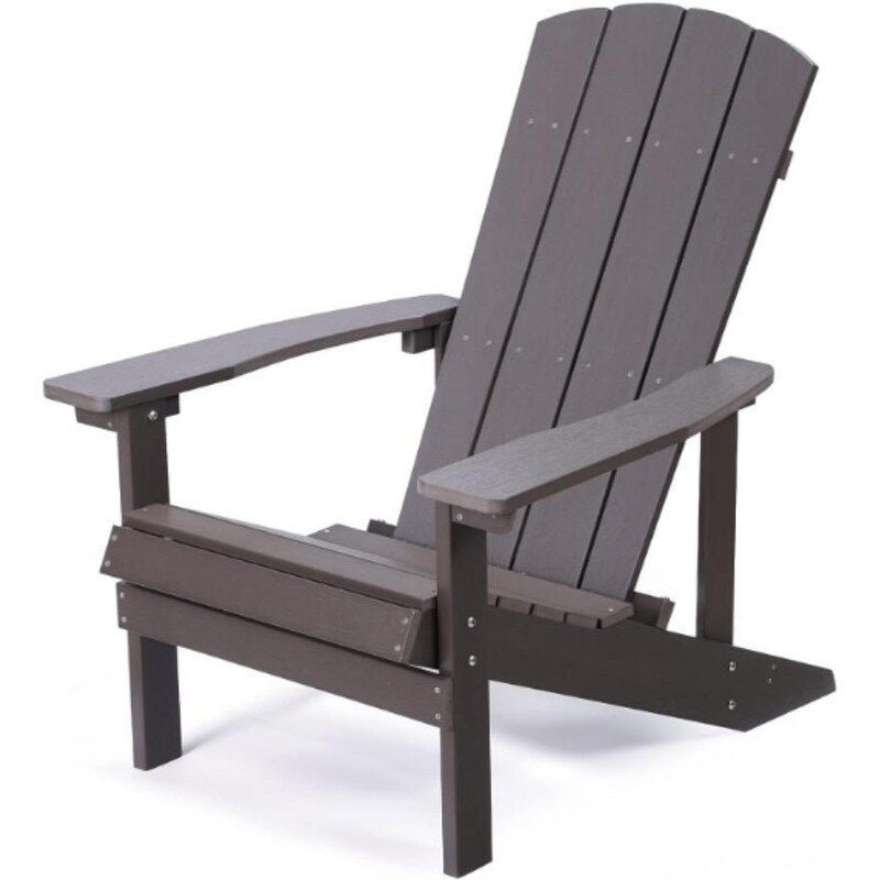 Patio Hips Plastic Adirondack Chair Lounger Weather Resistant Furniture