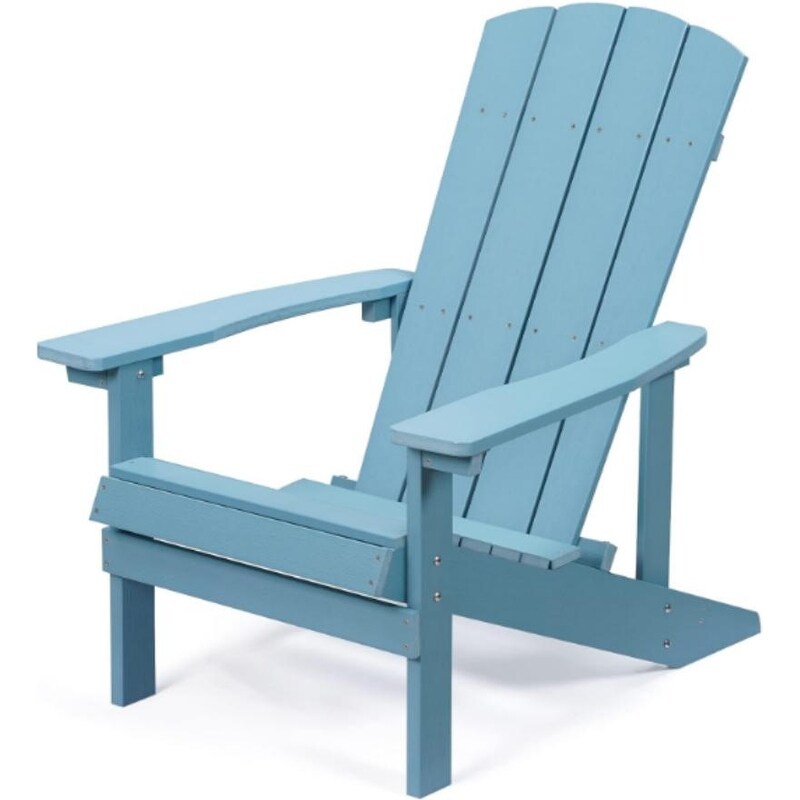 Patio Hips Plastic Adirondack Chair Lounger Weather Resistant Furniture