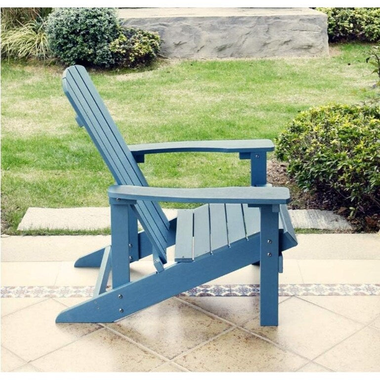 Patio Hips Plastic Adirondack Chair Lounger Weather Resistant Furniture