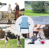 Patio Hips Plastic Adirondack Chair Lounger Weather Resistant Furniture