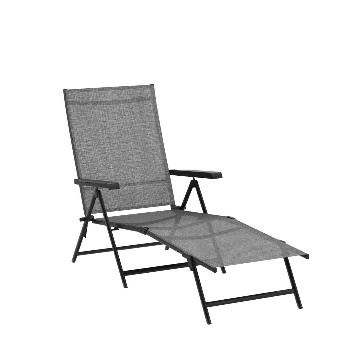 Patio Lounge Chair Patio Chaise Lounges Patio Folding Lounge Chairs for Patio Pool Beach with Adjustable Reclining Lounge Chairs