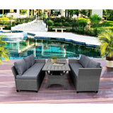 Patio Outdoor Furniture PE Rattan Wicker Sectional Sofa Set