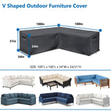 Patio Outdoor Sectional Sofa Cover for Patio Furniture Set