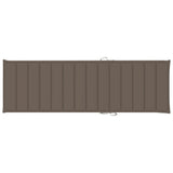 Patio Sun Lounger with Cushion Solid Acacia Wood