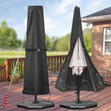 Patio Umbrella Parasol Cover Waterproof Outdoor Market Umbrella Cover - Fit Market Umbrella 7ft-11ft