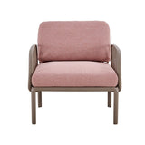Patio indoor/ outdoor garden single sofa armchairs plastic with soft cushion Weather waterproof chair Sectional Furniture 2