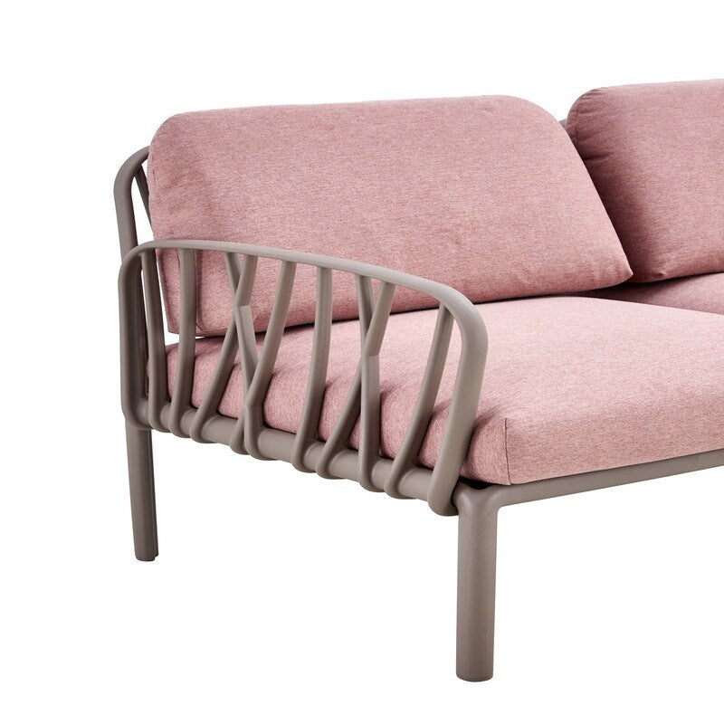 Patio indoor/ outdoor garden single sofa armchairs plastic with soft cushion Weather waterproof chair Sectional Furniture 2