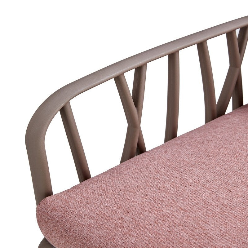 Patio indoor/ outdoor garden single sofa armchairs plastic with soft cushion Weather waterproof chair Sectional Furniture 2