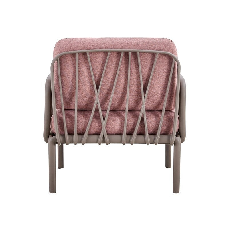 Patio indoor/ outdoor garden single sofa armchairs plastic with soft cushion Weather waterproof chair Sectional Furniture 2