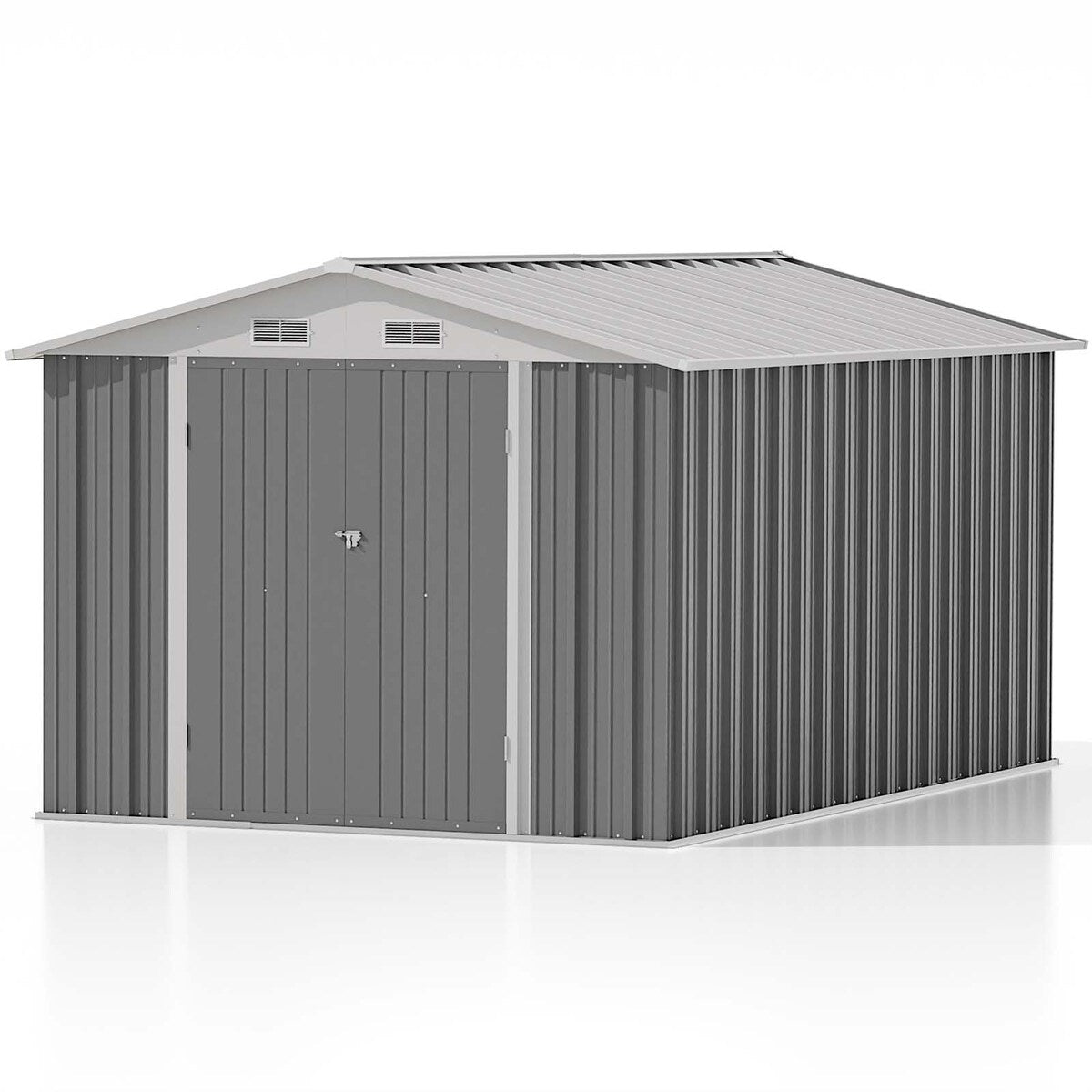 Patiowell 8 x 12 Outdoor Storage Shed with Shelf, Easy Installation