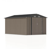 Patiowell 8 x 12 Outdoor Storage Shed with Shelf, Easy Installation
