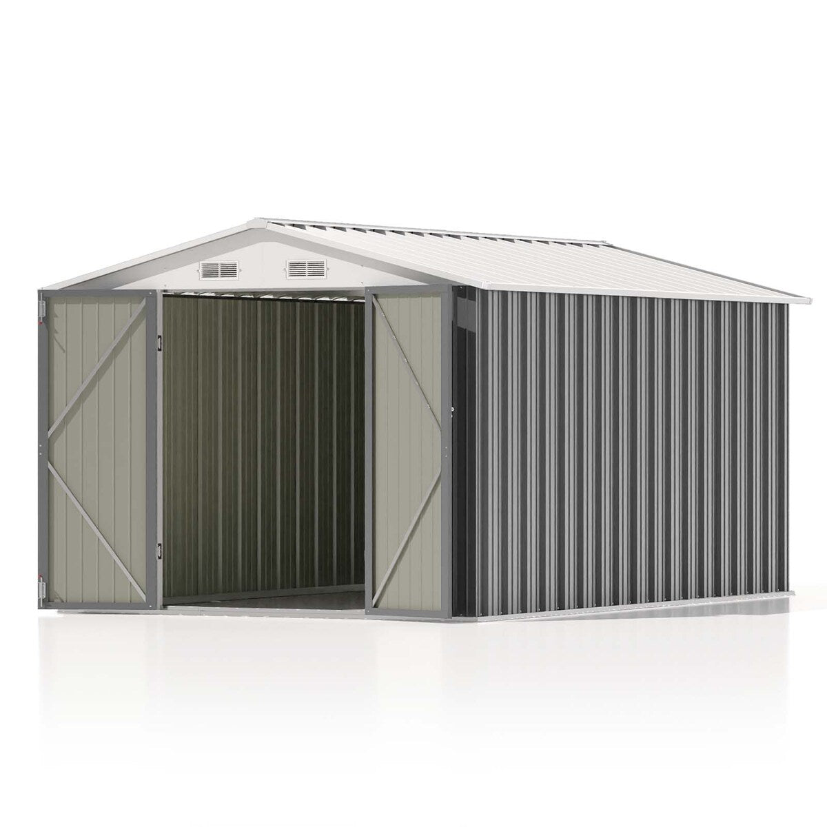 Patiowell 8 x 12 Outdoor Storage Shed with Shelf, Easy Installation