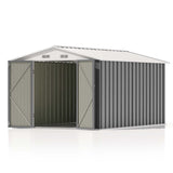 Patiowell 8 x 12 Outdoor Storage Shed with Shelf, Easy Installation