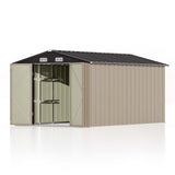 Patiowell 8 x 12 Outdoor Storage Shed with Shelf, Easy Installation