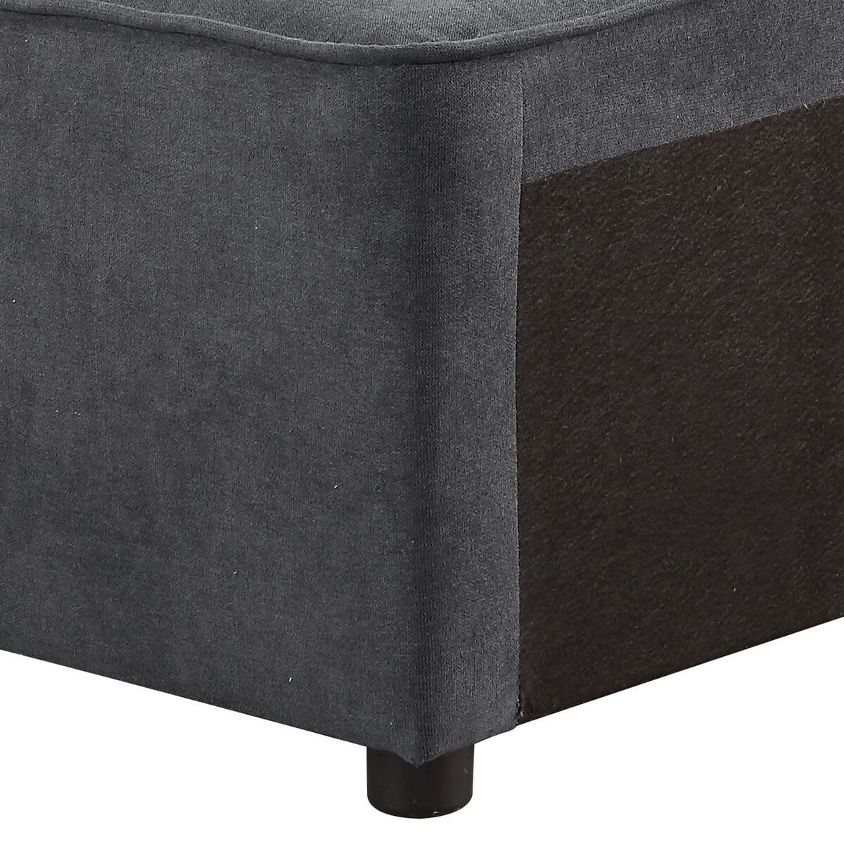Patrick Grey Left Facing Loose Back Accent Chair