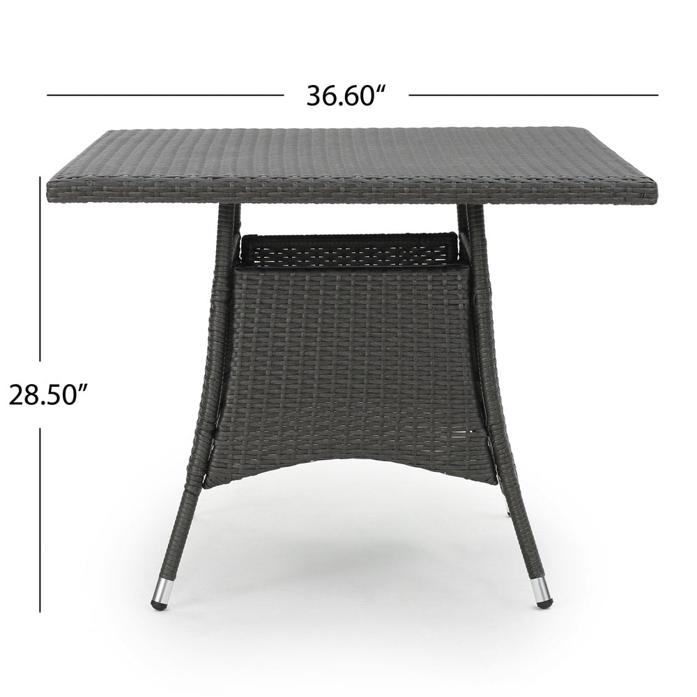 Patterson Outdoor 5-piece Wicker Dining Set with Cushions by Christopher Knight Home