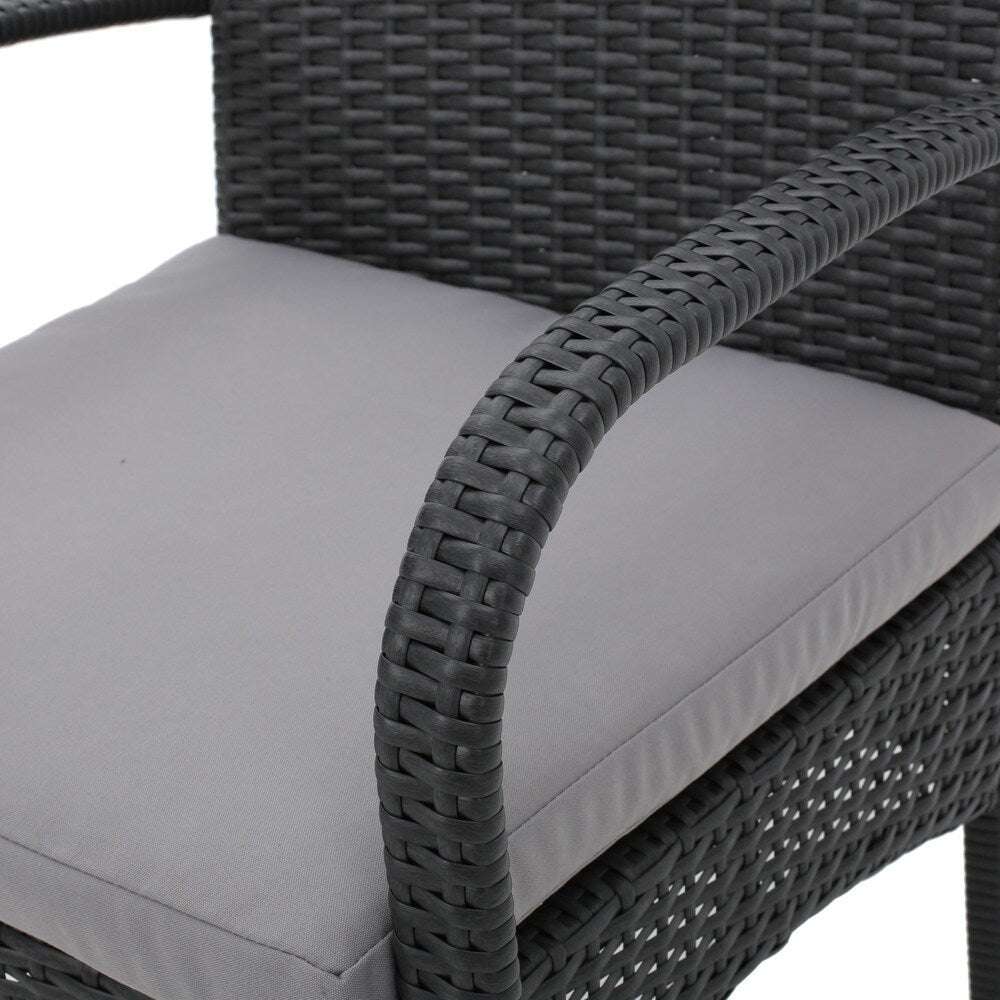 Patterson Outdoor 5-piece Wicker Dining Set with Cushions by Christopher Knight Home