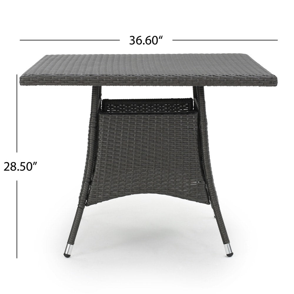 Patterson Outdoor 5-piece Wicker Dining Set with Cushions by Christopher Knight Home
