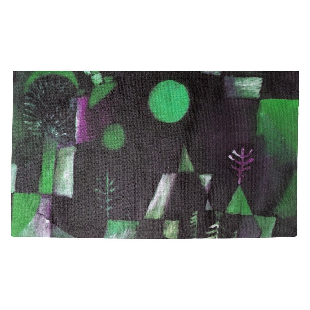 Paul Klee Green Full Moon Dobby Rug